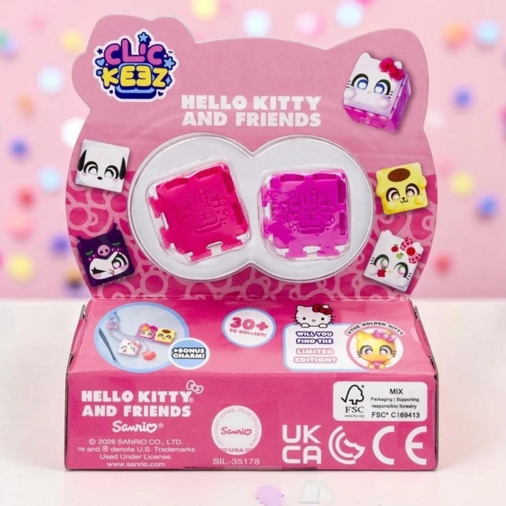 Clickeez Hello Kitty and Friends by 3pk Fidget Toy RANDOM